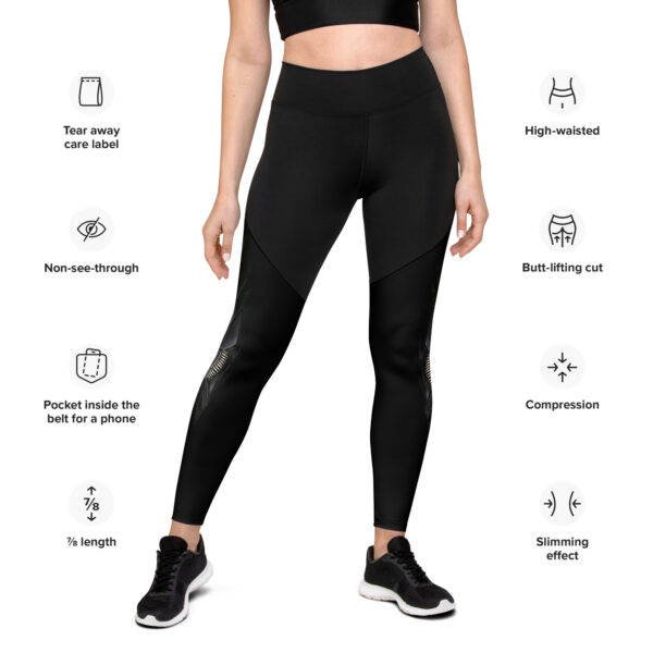 Bio-Mechanical Graphic Sports Leggings - Image 2